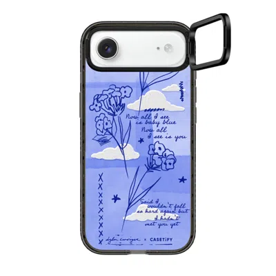 Casetify Iphone Air Case Black Impact Ring Stand Case Magsafe Compatible  Baby Blue