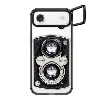 Casetify Iphone Air Case Black Impact Ring Stand Case Magsafe Compatible  Camera Case - Vintage  In Pattern