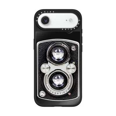 Casetify Iphone Air Case Black On Black Mirror Case Magsafe Compatible  Camera Case - Vintage  In Orange