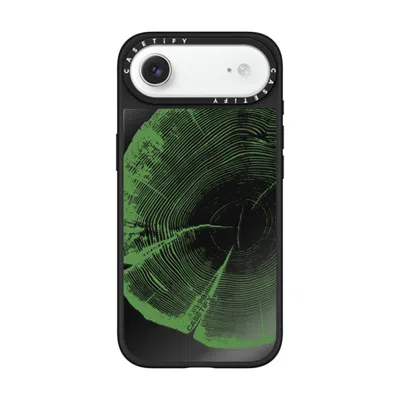 Casetify Iphone Air Case Black On Black Mirror Case Magsafe Compatible  Nature Tree Rings