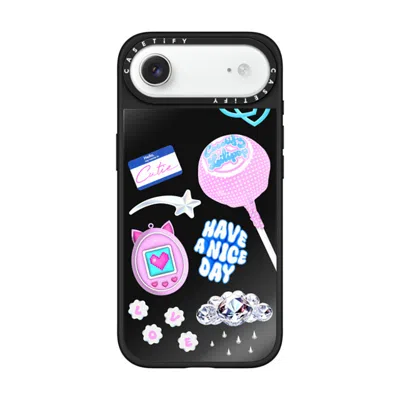 Casetify Iphone Air Case Black On Black Mirror Case Magsafe Compatible  Y2k Collage