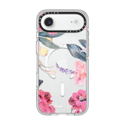 Casetify Iphone Air Case Clear Impact Clear Case Magsafe Compatible  Spring Design #2 - Floral Garden Casetif In Transparent