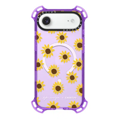 Casetify Iphone Air Case Lavender Bounce Case Magsafe Compatible  Secret Sunflower  In Purple