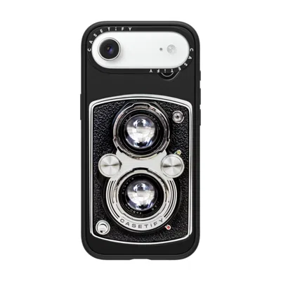 Casetify Iphone Air Case Matte Black Impact Case Magsafe Compatible  Camera Case - Vintage  In Metallic