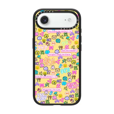 Casetify Iphone Air Case Matte Black Impact Case Magsafe Compatible  Emoji Paradise