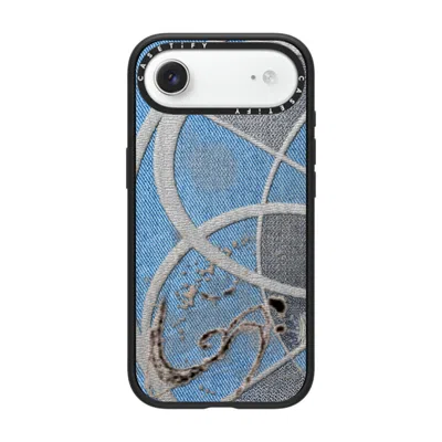 Casetify Iphone Air Case Matte Black Impact Case Magsafe Compatible  Surrealism Cyber Denim
