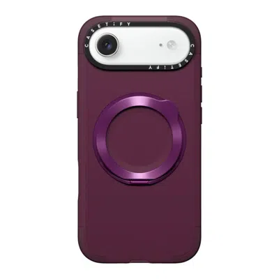 Casetify Iphone Air Case Mulberry Force Ring Stand Case  Iphone Air - Force Ring Stand Case - Mulberry Caseti In Purple