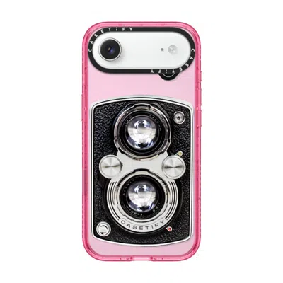 Casetify Iphone Air Case Pink Impact Case Magsafe Compatible  Camera Case - Vintage  In Orange