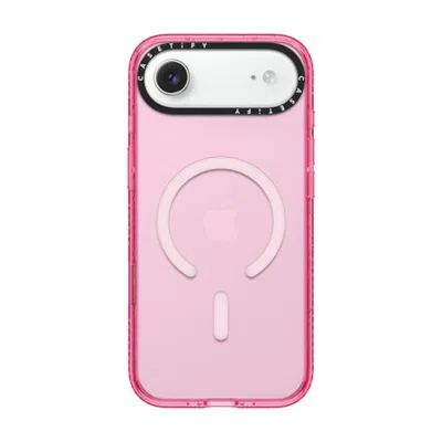 Casetify Iphone Air Case Pink Impact Case Magsafe Compatible  _iphone6.5 (2019) Impact Case W/ Black