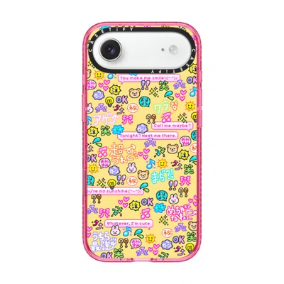 Casetify Iphone Air Case Pink Impact Case Magsafe Compatible  Emoji Paradise