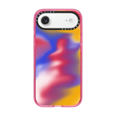 Casetify Iphone Air Case Pink Impact Case Magsafe Compatible  Gradient,futurism Primary Aura