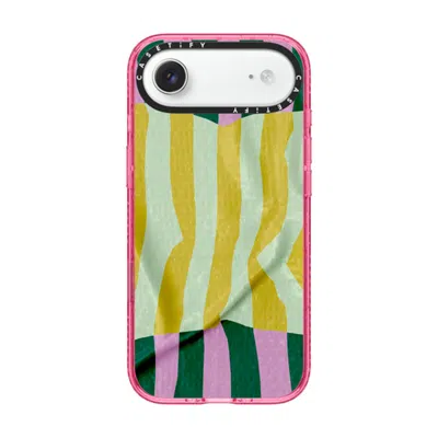Casetify Iphone Air Case Pink Impact Case Magsafe Compatible  Pattern Afternoon At Capri