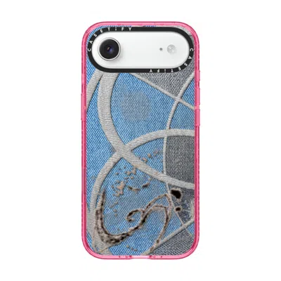 Casetify Iphone Air Case Pink Impact Case Magsafe Compatible  Surrealism Cyber Denim