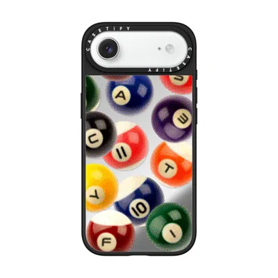 Casetify Iphone Air Case Silver On Black Mirror Case Magsafe Compatible  Sport Billiard