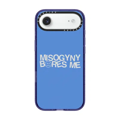 Casetify Iphone Air Case Soft Blue Impact Case Magsafe Compatible  Misogyny Bores Me