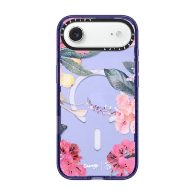 Casetify Iphone Air Case Soft Blue Impact Case Magsafe Compatible  Spring Design #2 - Floral Garden