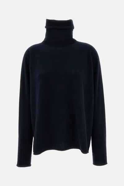 Casey & Casey Chimney Maglione In Cashmere Senza Cuciture In Blue