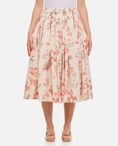 Casey & Casey Double Rideaux Skirt In Rose