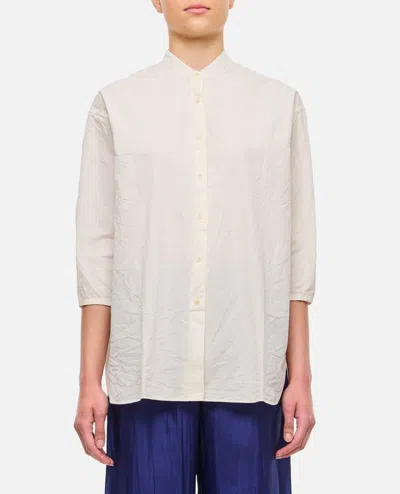 Casey & Casey Moe Cotton Shirt In White