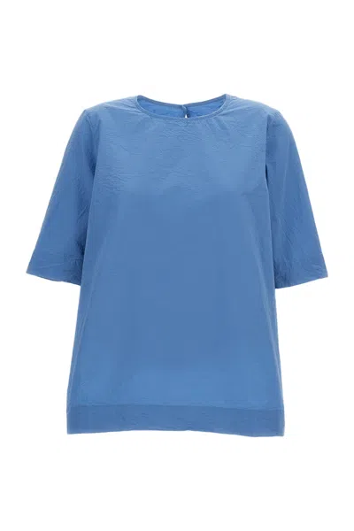 Casey & Casey Simple Cotton Top In Blue