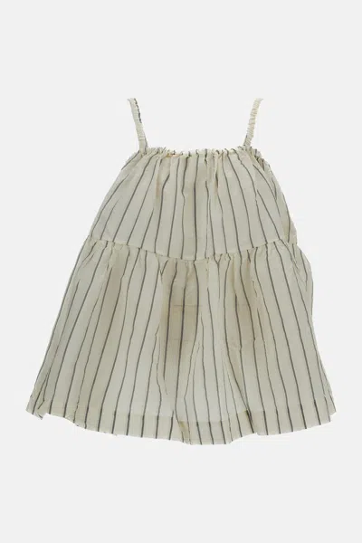 Casey & Casey Sleeveless Striped Top In Neutral
