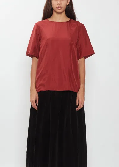 Casey Casey 2-layers Light Silk Top In Pink