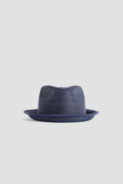 Casey Casey A63 Straw Panama Panama Hat In Blue