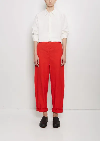 Casey Casey Bee Cotton Blend Pant In Flame