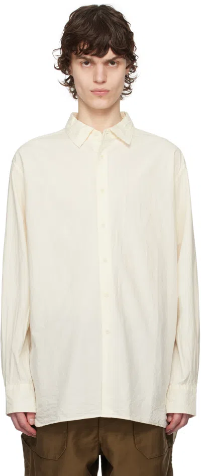 Casey Casey Beige Big Raccourcie Shirt In Natural