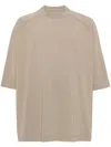 Casey Casey Big Rag Cotton T-shirt In Brown