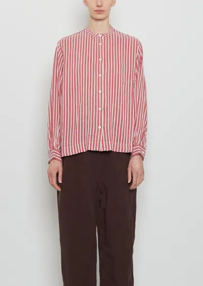 Casey Casey Biggy Grandad Shirt In Pink