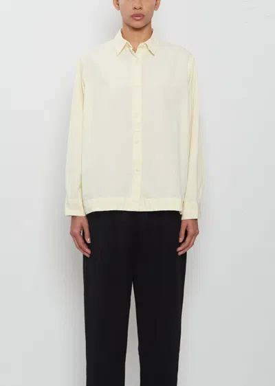 Casey Casey Biggy Paper Cotton Shirt In White