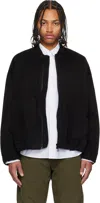 Casey Casey Black Mika Blouson Bomber Jacket In Black