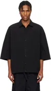 Casey Casey Black Mili Volume Shirt In Black