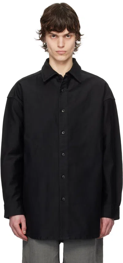 Casey Casey Black Big Racourcie Shirt