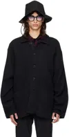 Casey Casey Black Worker Jacket In Black