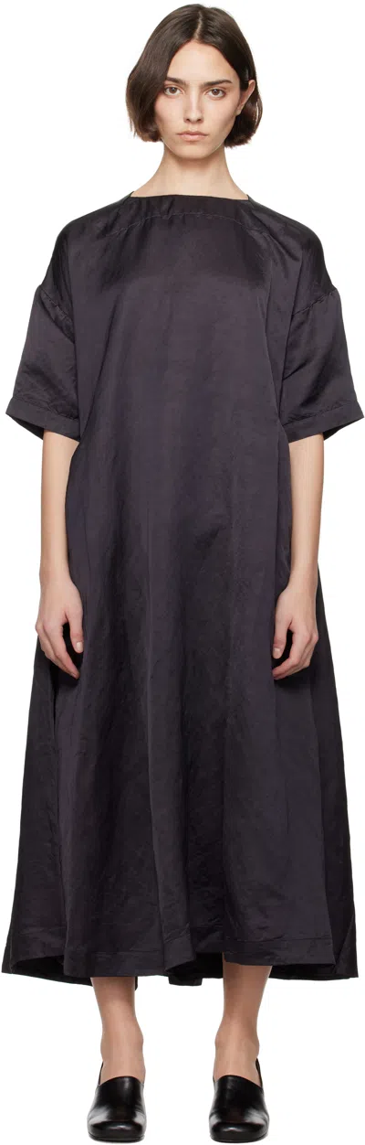 Casey Casey Black Wow Midi Dress In Night