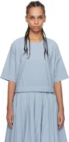 Casey Casey Blue Astrid T-shirt In Dusk