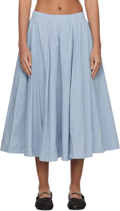 Casey Casey Blue Petit Soleil Midi Skirt In Dusk