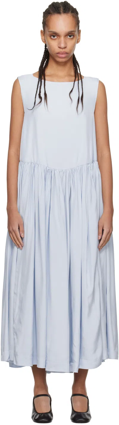 Casey Casey Blue Pomme Midi Dress In Aqua