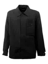 Casey Casey Buttoned Patch-pocket Jacket In Black
