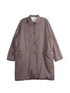 Casey Casey Button-fastening Flap-pocket Coat In Brown