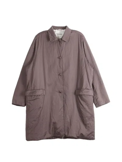 Casey Casey Button-fastening Flap-pocket Coat In Brown