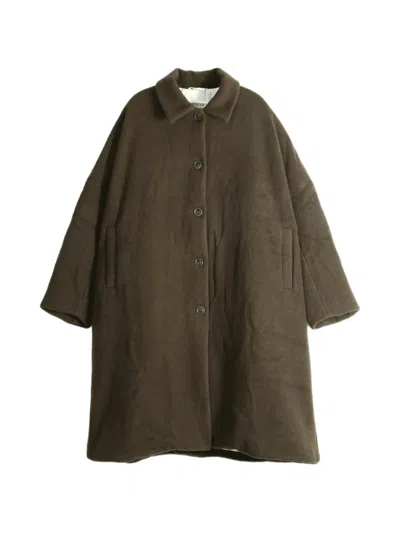 Casey Casey Button-up Long-sleeve Coat In Green