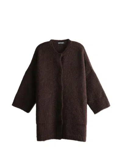 Casey Casey Button-up Oversized Cardigan In Brown
