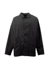 Casey Casey Button-up Patch-pocket Jacket In Black