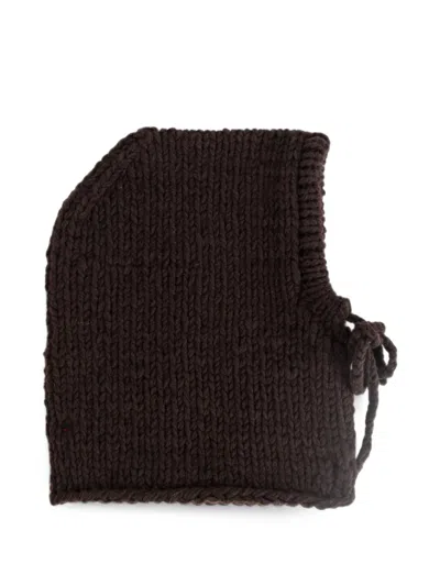 Casey Casey Camille Chunky-knit Hat In Brown