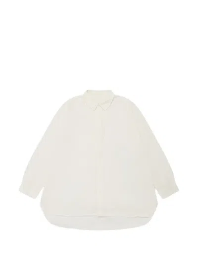 Casey Casey Clothilde Curved-hem Shirt In White