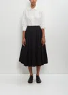 Casey Casey Cotton Linen Anarchic Skirt In Black