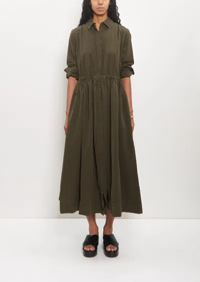 Casey Casey Cotton Paper Panzy Dress In Khaki